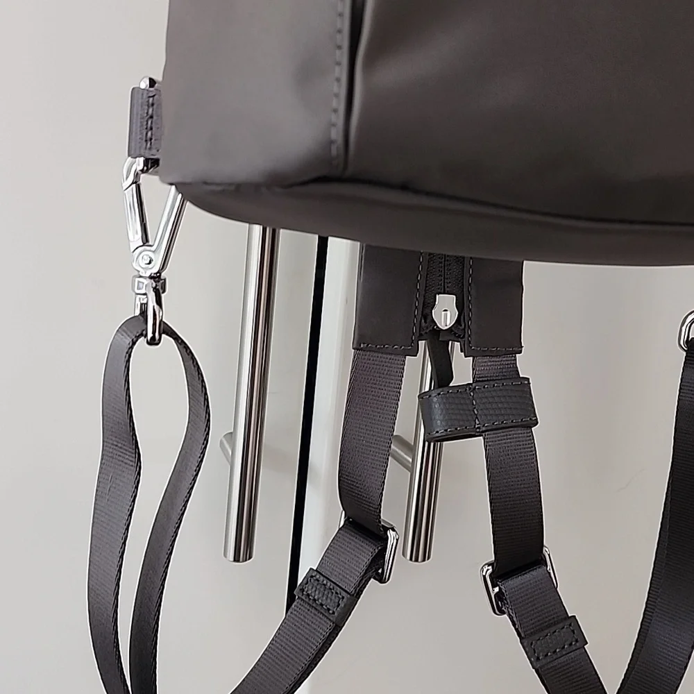 NWOT TUMI Nancy Convertible Backpack In Zinc